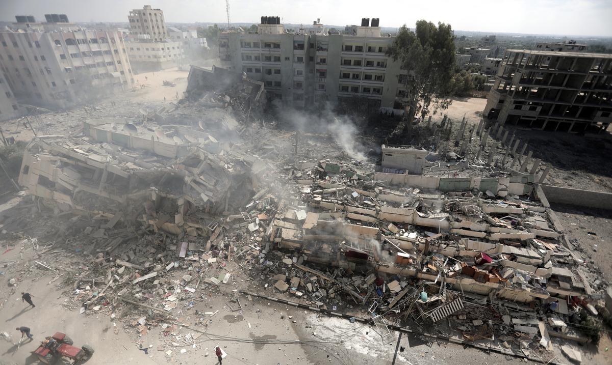 Israel continua ataques aereos contra palestinos en Franja de Gaza